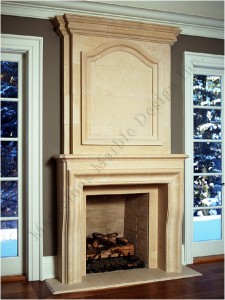 handcrafted fireplace mantel